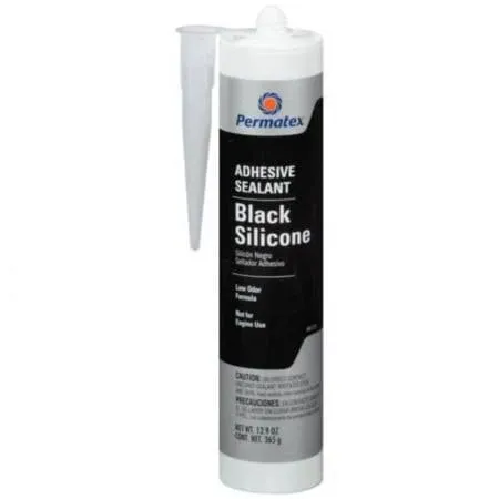 Permatex 81173 Black Silicone Adhesive Sealant, 12.9 oz