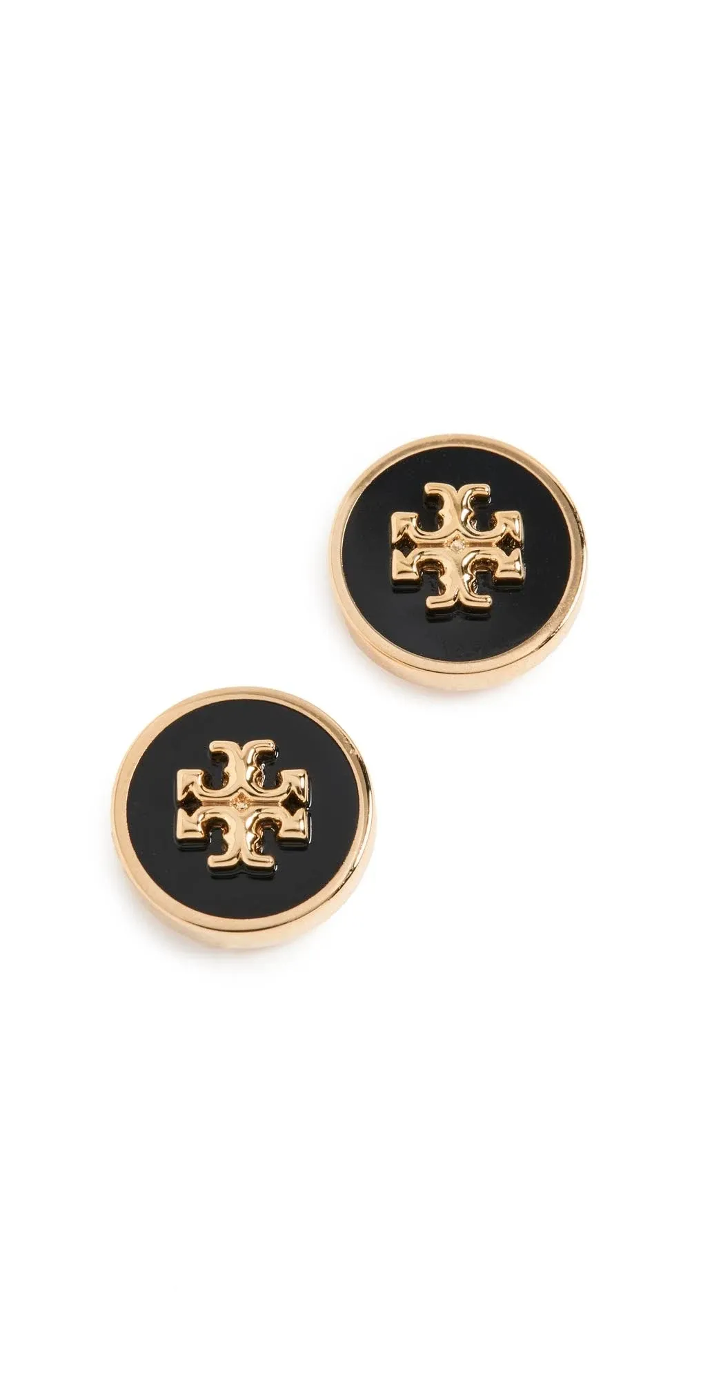 Tory Burch Kira Enamel Circle-Stud Earrings