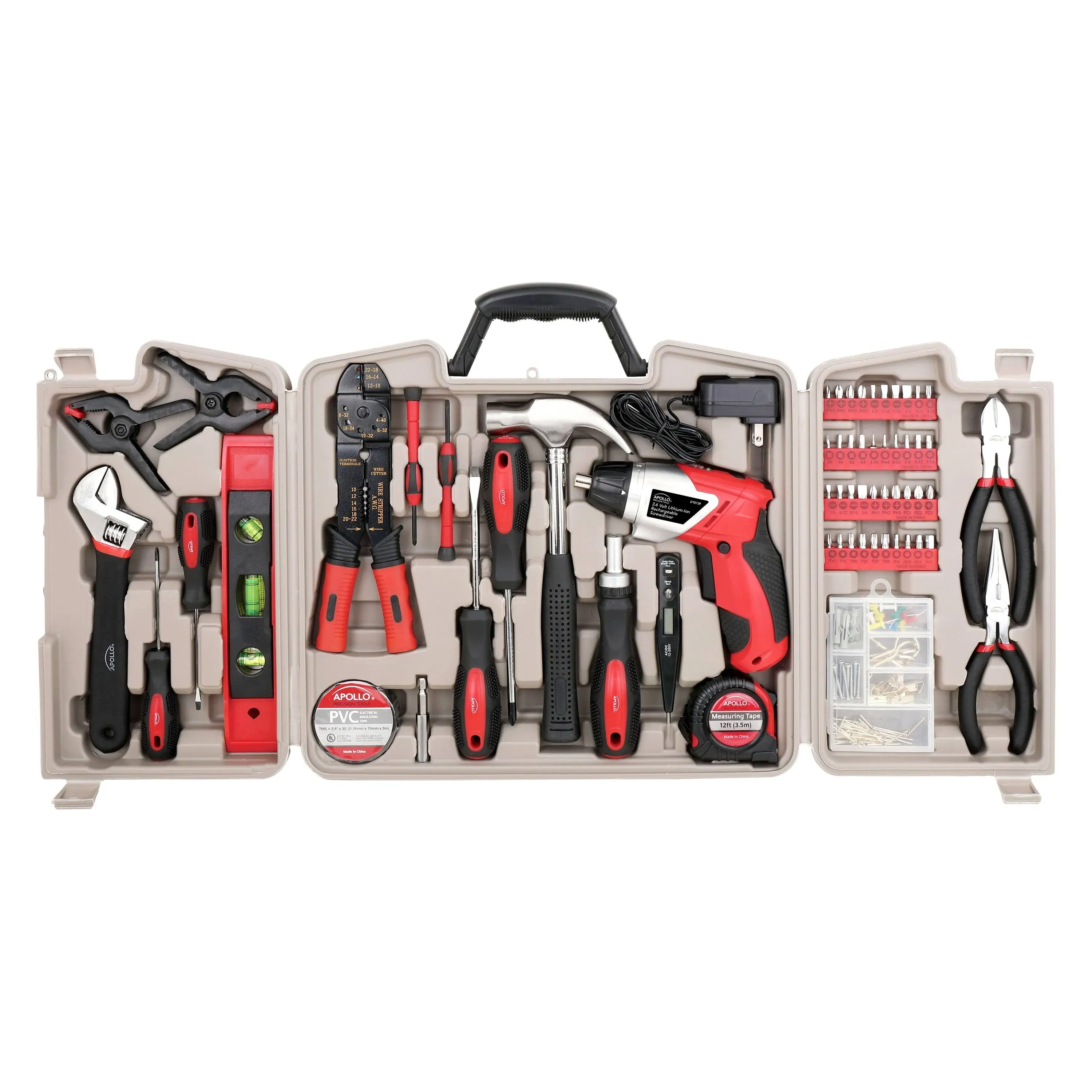 Apollo Tools Household Tool Kit - 161 Piece Set