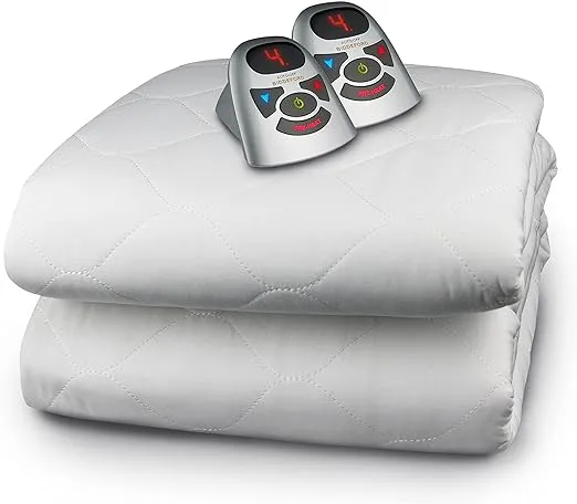 Biddeford Blankets Quilted Electric Heated Mattress Pad