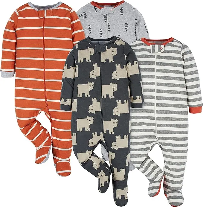 Onesies Brand 4-Pack Baby Boys Taco Sleep 'N Plays - Newborn