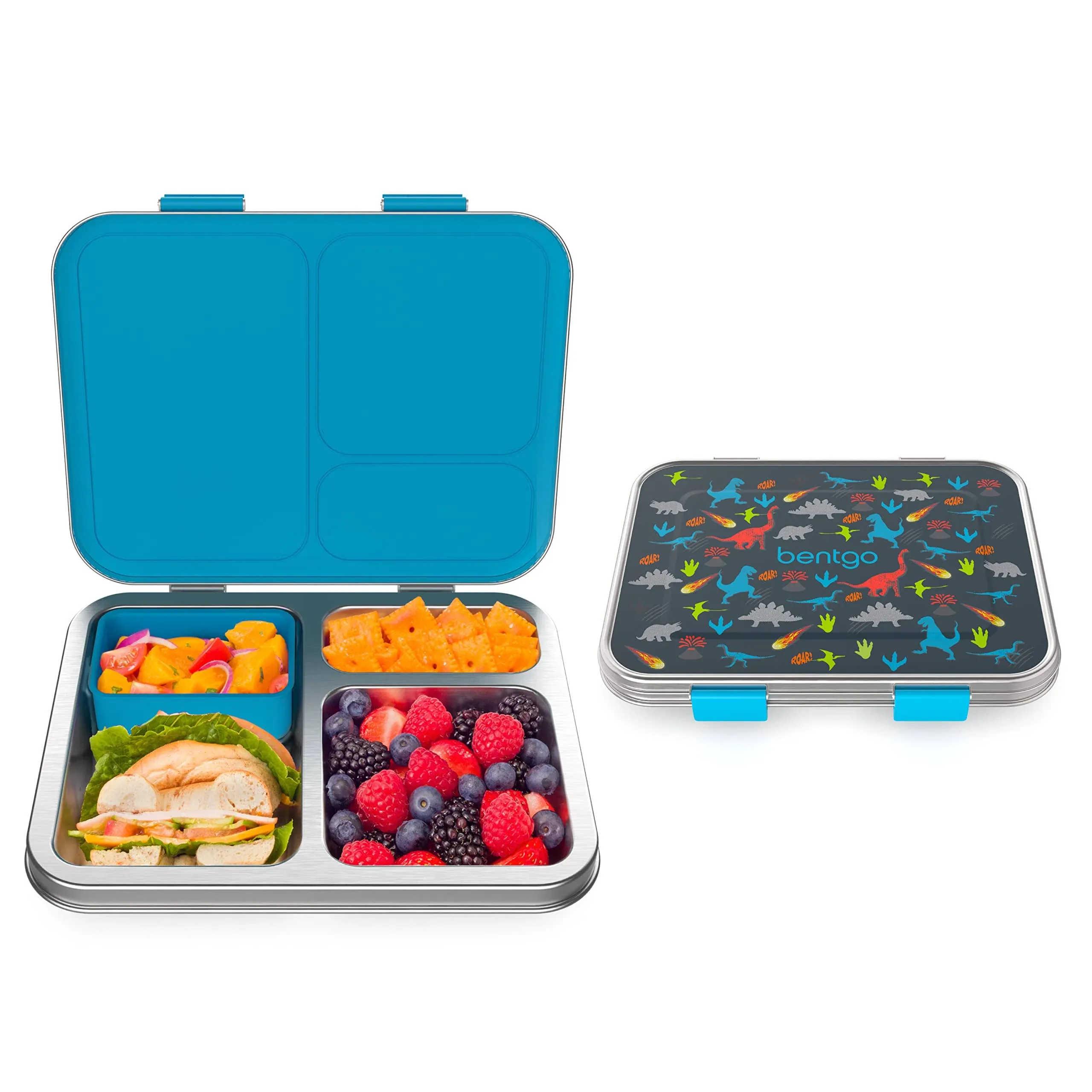 Bentgo Kids Stainless Steel Leak Resistant Lunch Box - Dinosaur