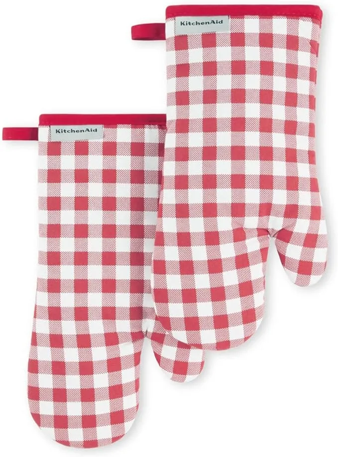 KitchenAid Gingham Oven Mitt 2-Pack