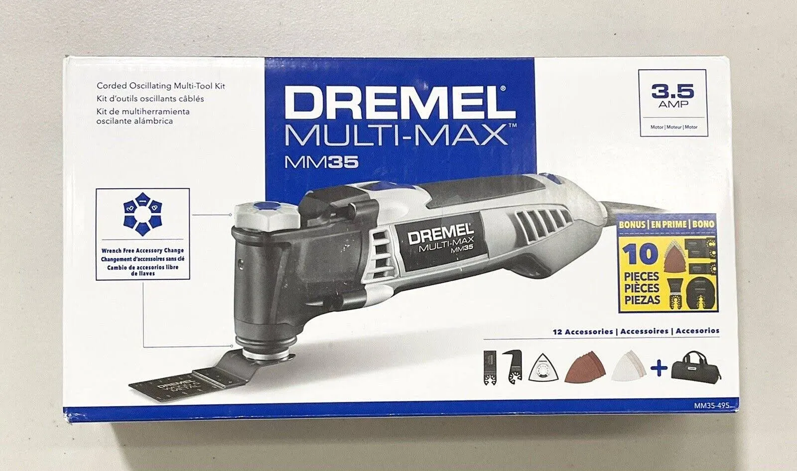 Dremel MM35 Multi-Max 3.5 Amp Variable Speed Corded Oscillating Multi-Tool