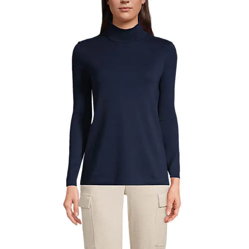 Lands' End Women's Long Sleeve Turtleneck