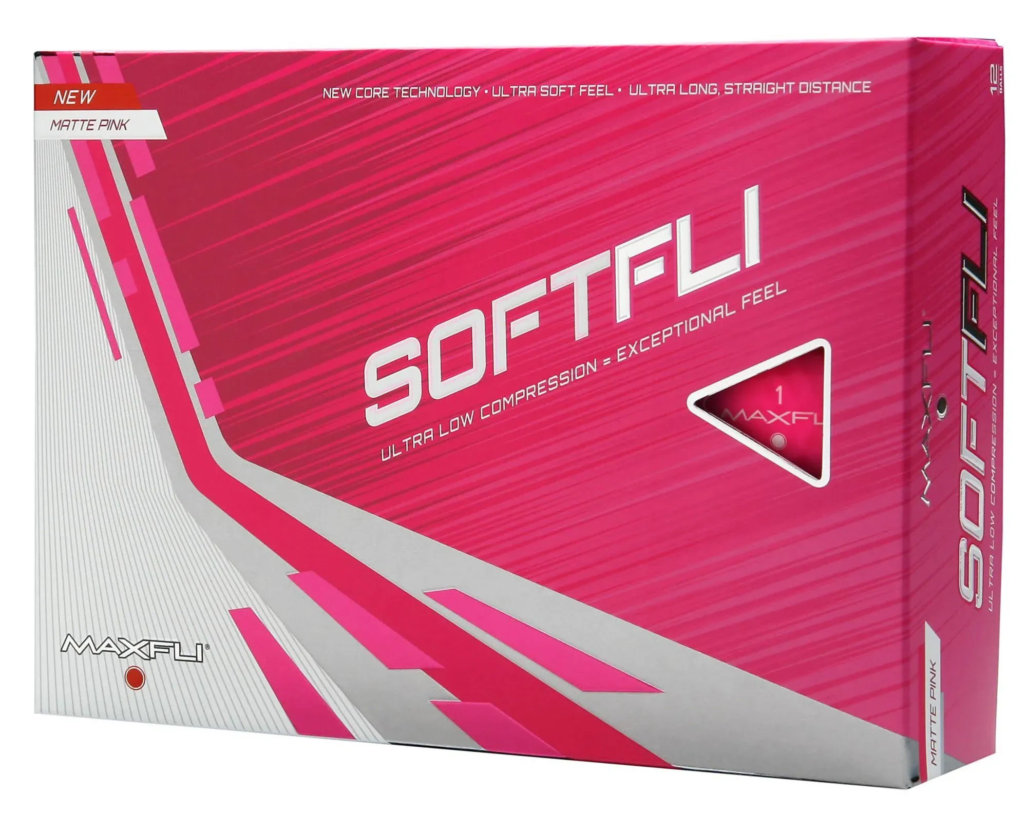 Maxfli Softfli Matte Golf Balls - Brand New - 1 Dozen Box - Pink Matte Only