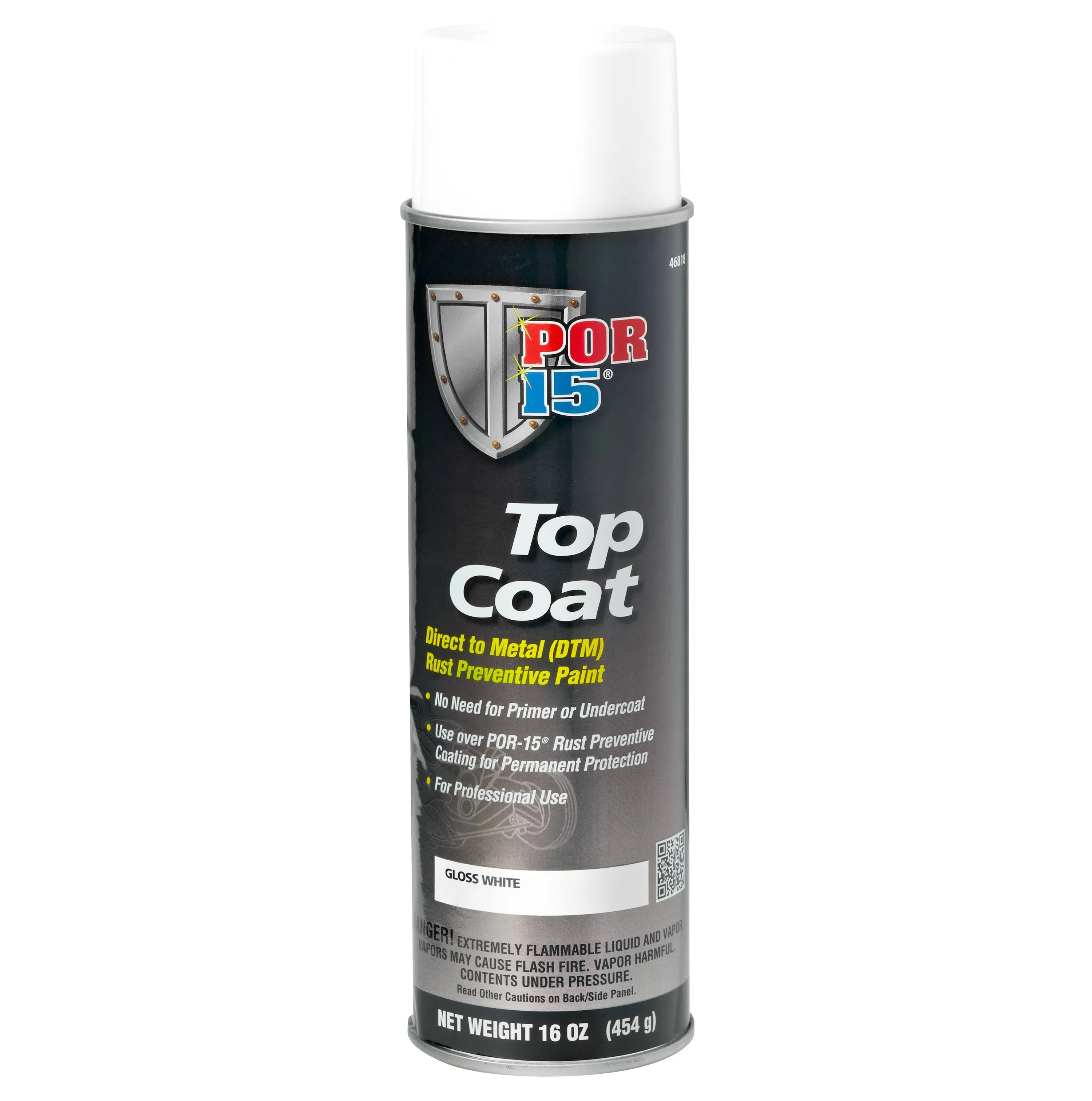 POR-15 46818 Top Coat Paint White