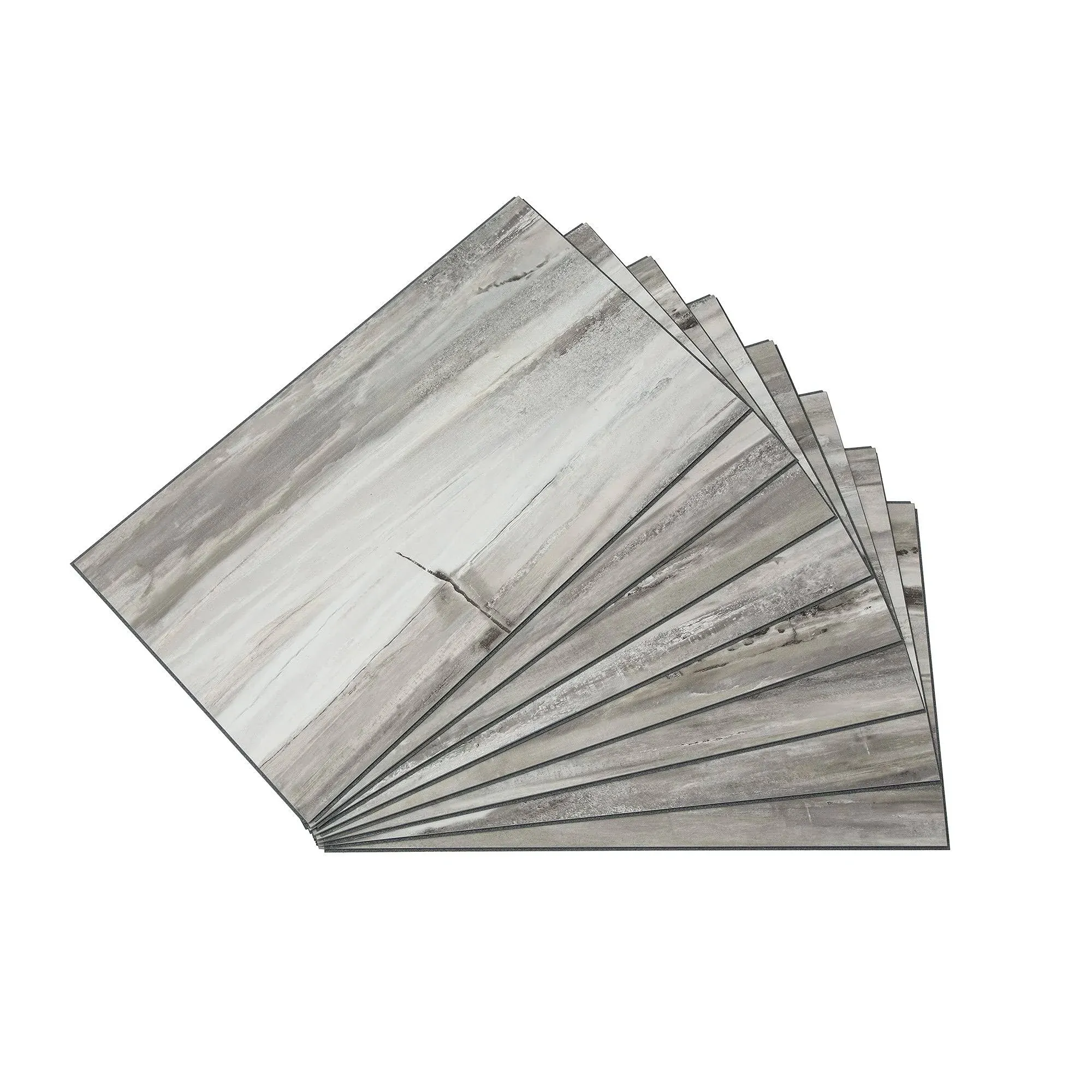 Palisade 25.6"L x 14.8"W Vinyl Wall Tile, Ashen Slate, 8 Pack