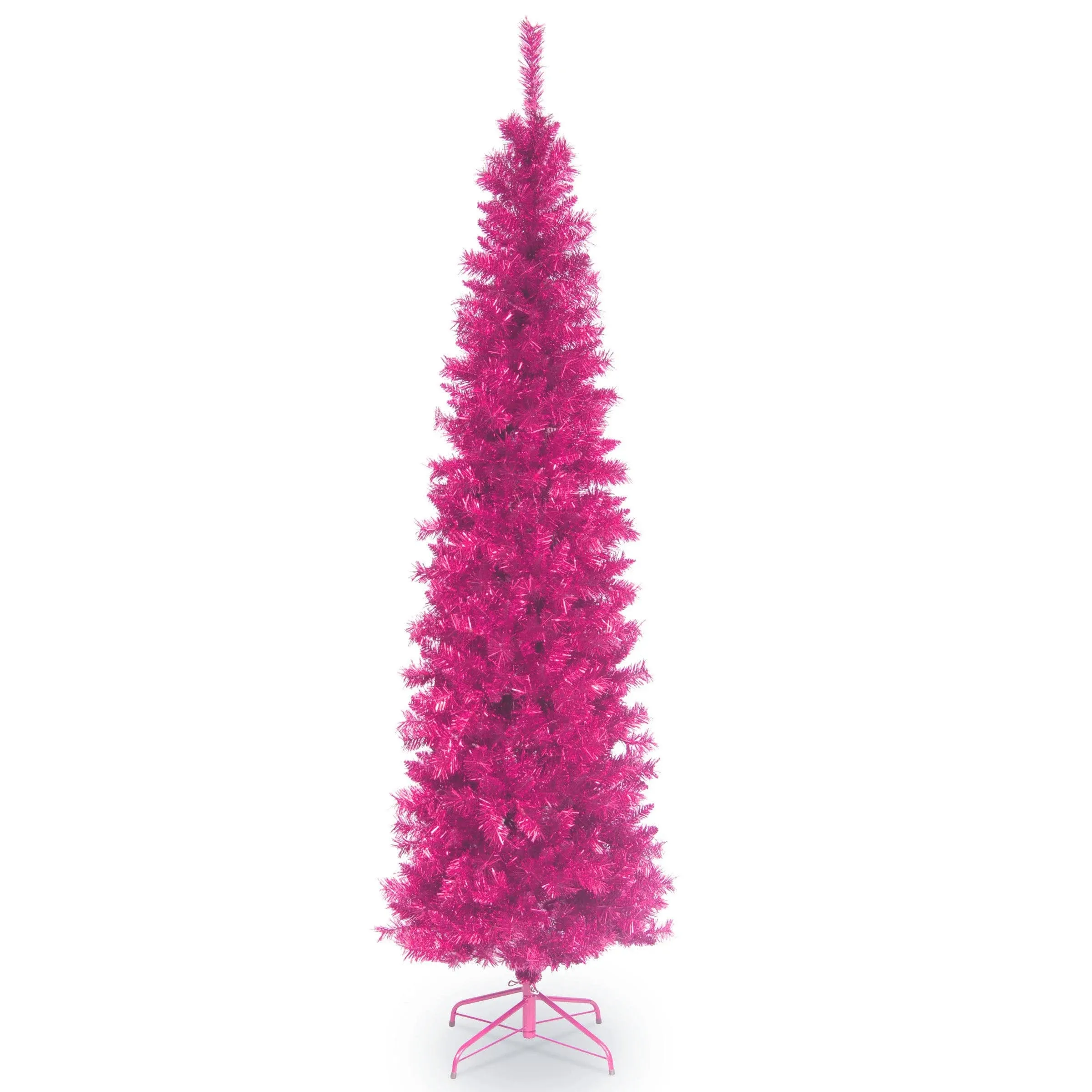 National Tree 6' Pink Tinsel Tree