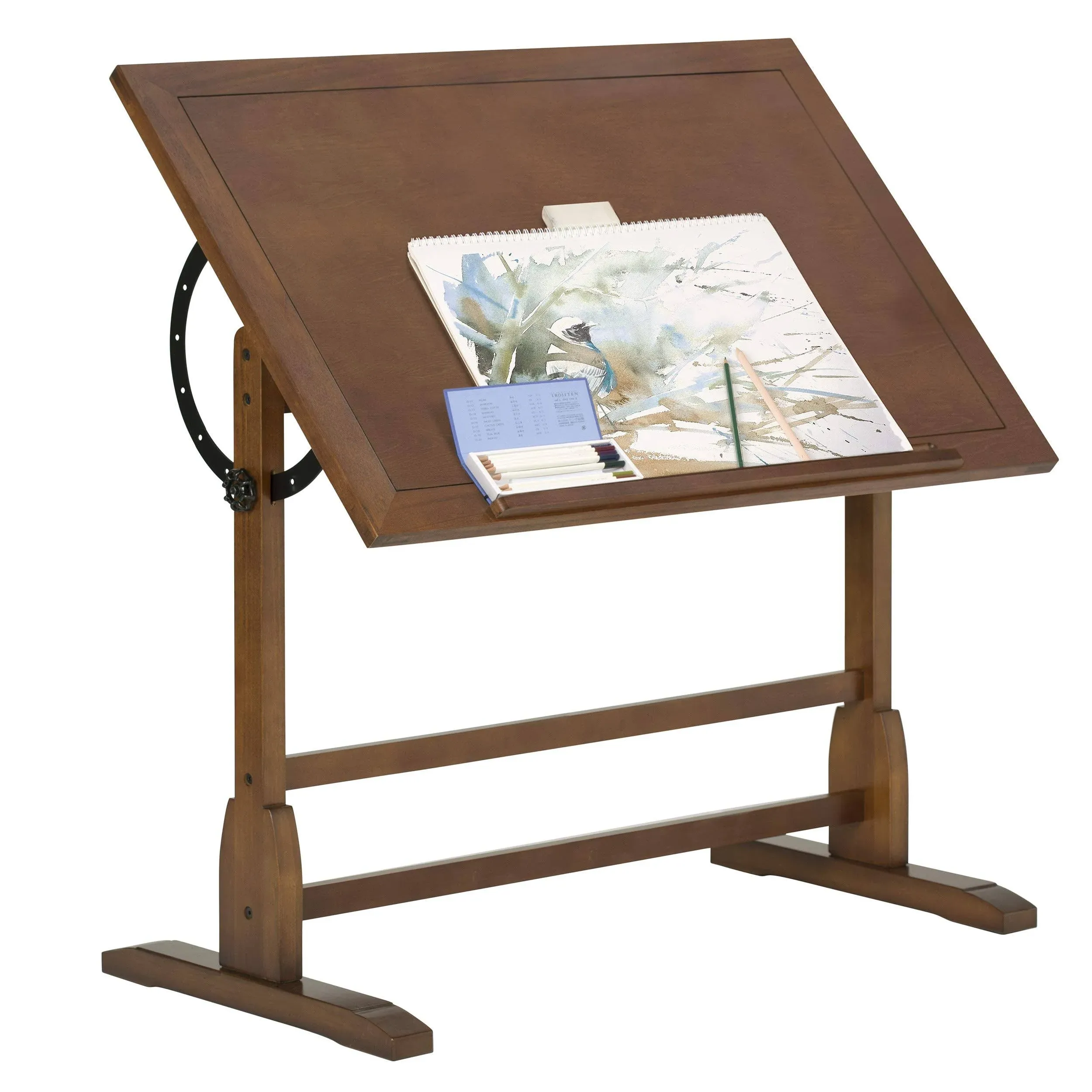 Studio Designs 13305 Vintage Drafting Table 42 in Rustic Oak