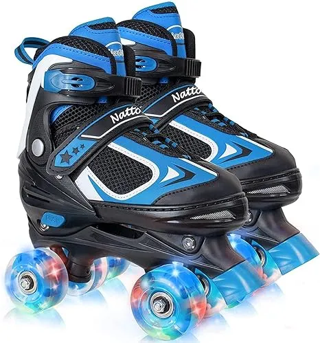 Kids Roller Skates for Boys - Black for Toddler Little Kids Age 4 5 6 7- Adju...