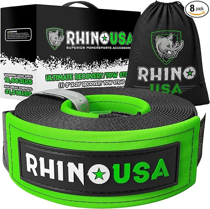 Rhino USA Recovery Tow Strap