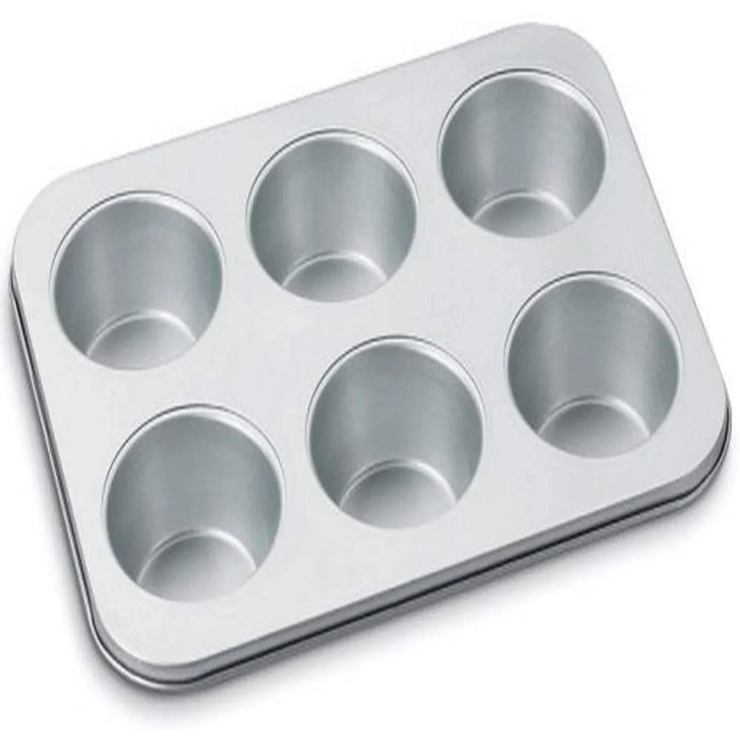 Jumbo Muffin Pan Nonstick 6 Cups Cup Cake Large Cornbread Baking Pan For Oven