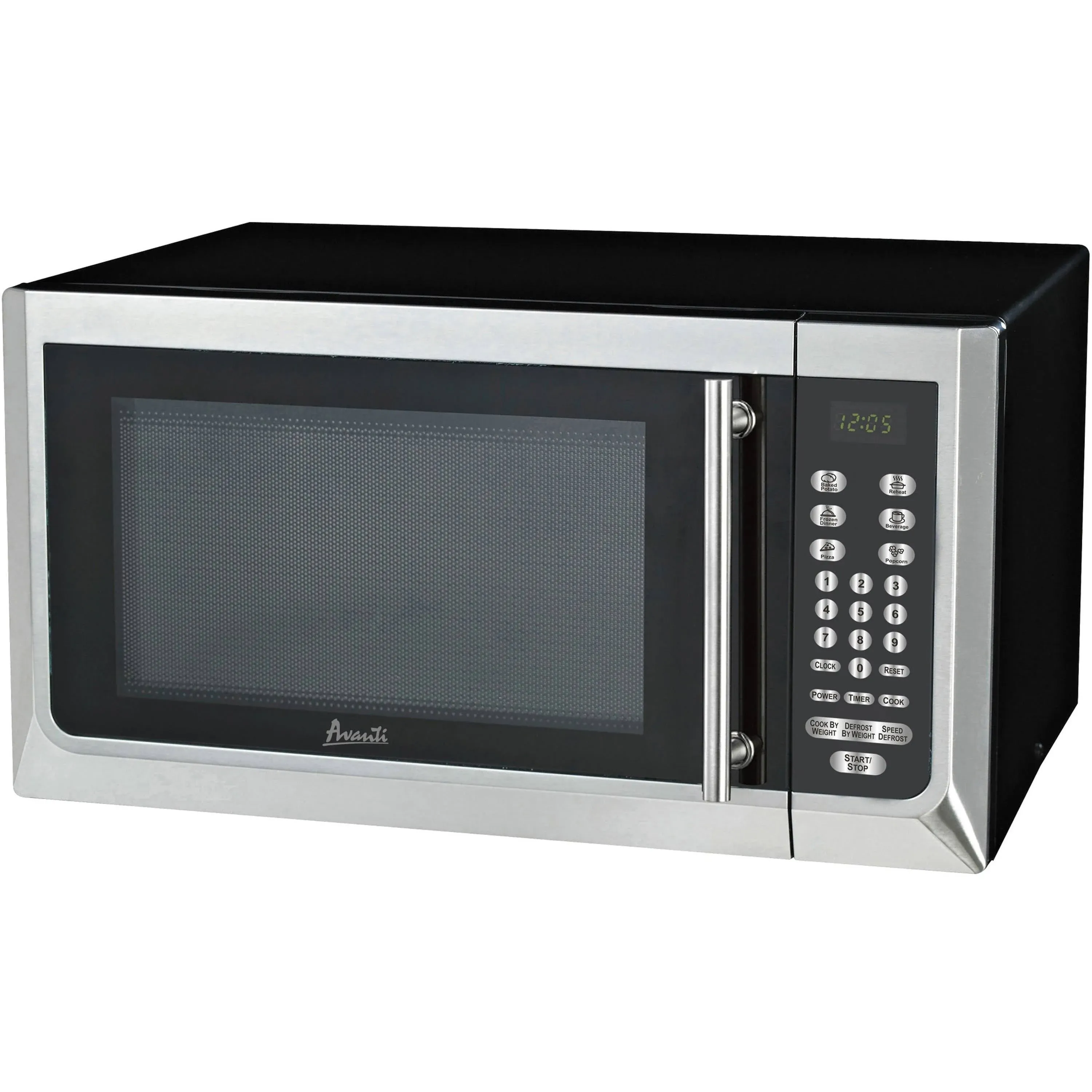 1.6 cu. ft. Microwave Oven - Stainless Steel with Black Cabinet / 1.6 cu. ft.