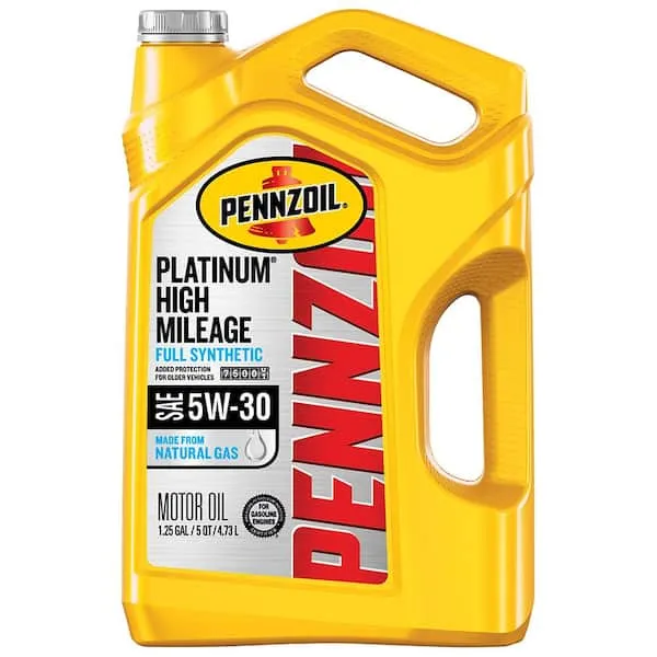 Pennzoil Platinum High Mileage 5W-30 Full Synthetic Motor Oil