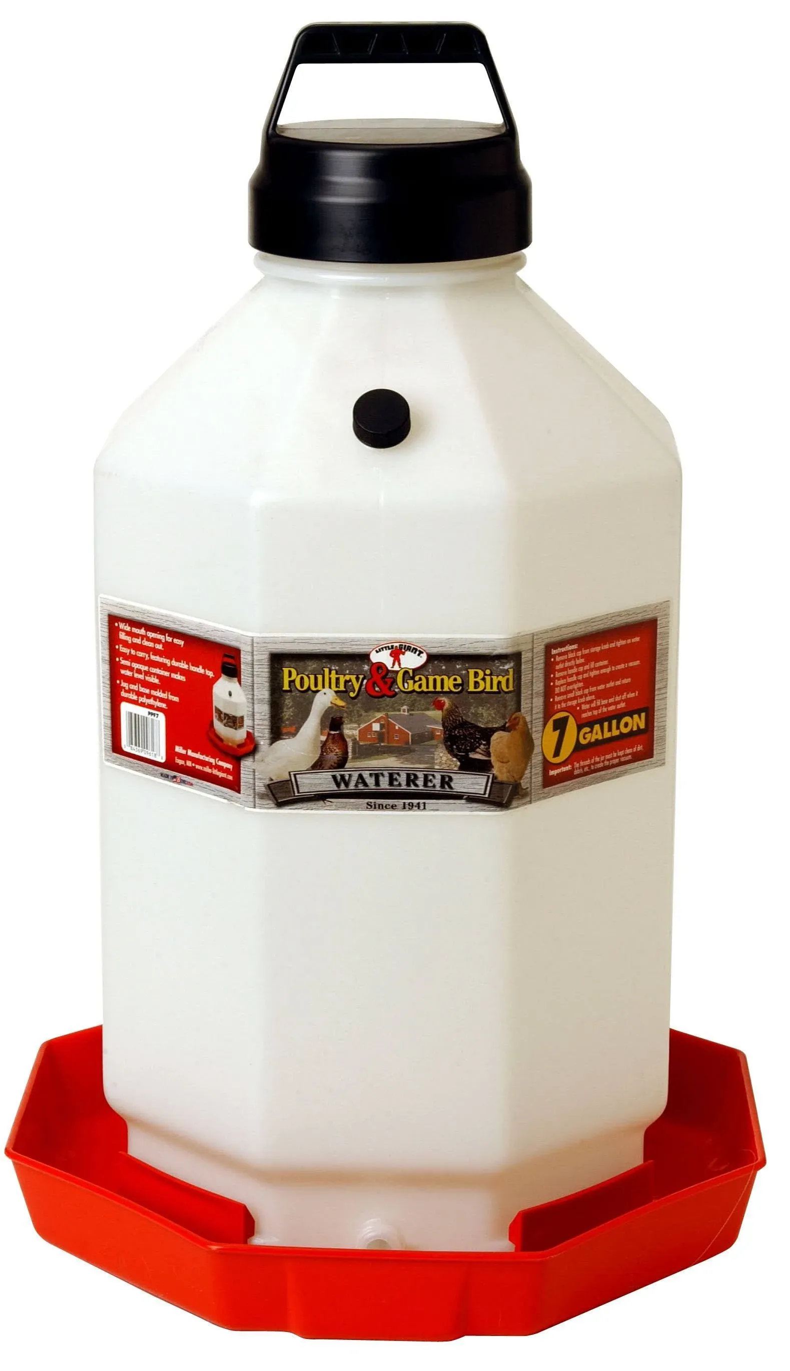 Little Giant PPF7 7 Gallon Capacity Automatic Poultry Waterer for Chickens Best!