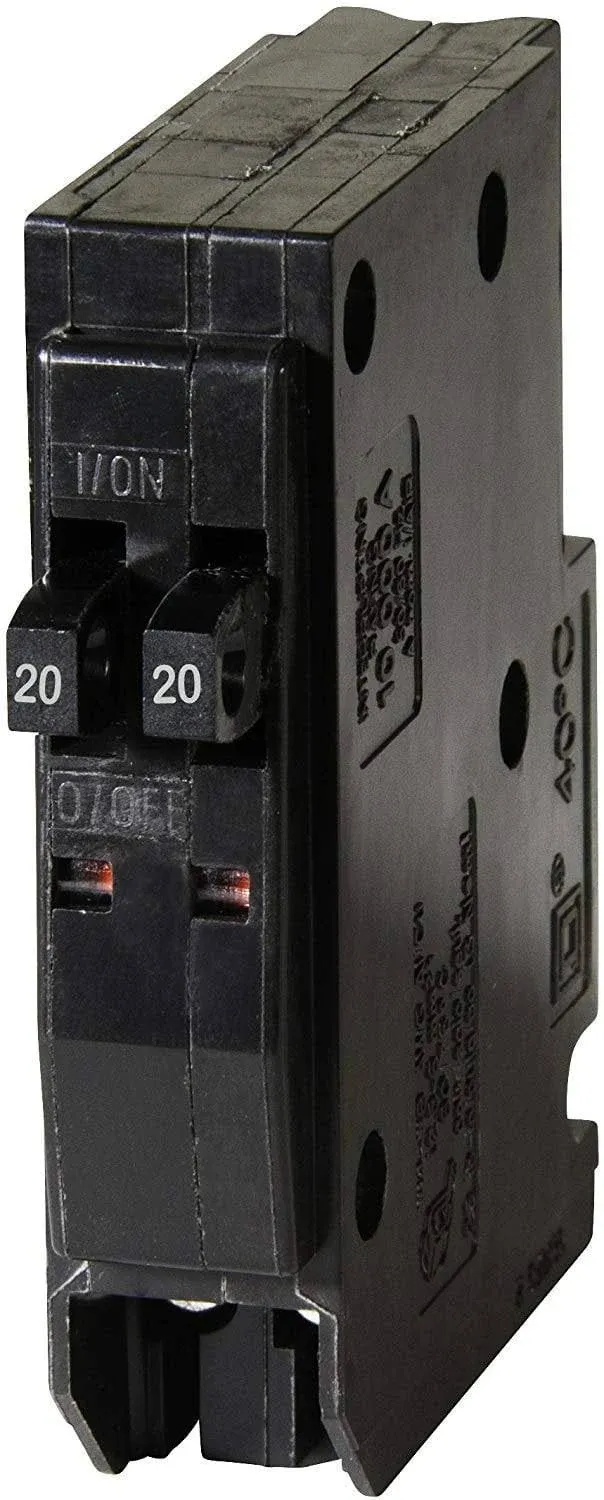 Square D QO Single-Pole Tandem Circuit Breaker QO2020CP