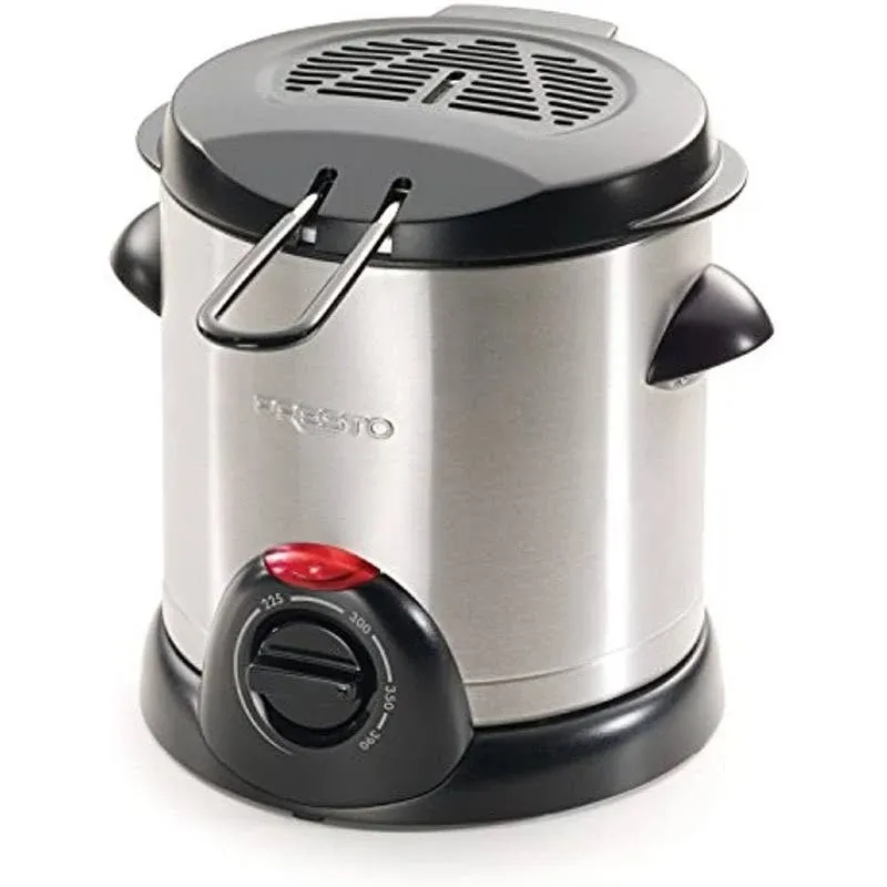 Presto 05470 Stainless Steel Electric Deep Fryer Silver