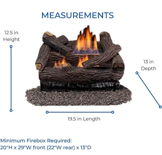 Duluth Forge Vent Free Dual Fuel Gas Log Set