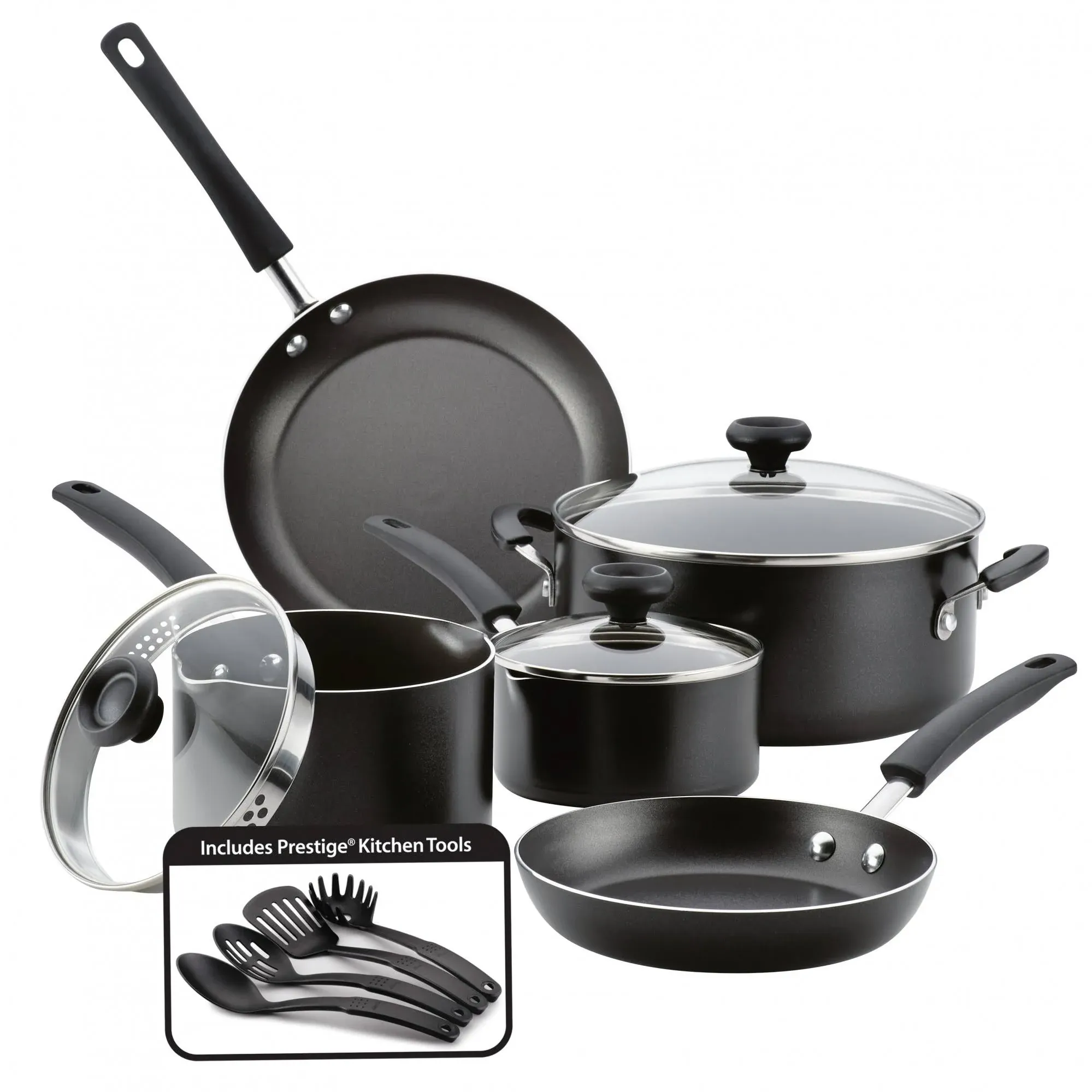 Farberware 12-Piece Easy Clean Nonstick Cookware Set