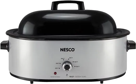 Nesco MWR18-47 Electric Roaster, standard, Silver