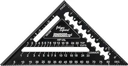 Johnson Level 1904-0700 Rafter Square, Aluminum, 7 in