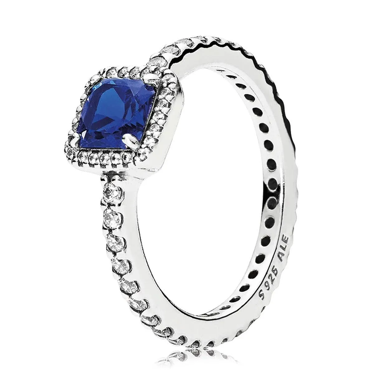 Ladies' Ring Pandora blue crystal