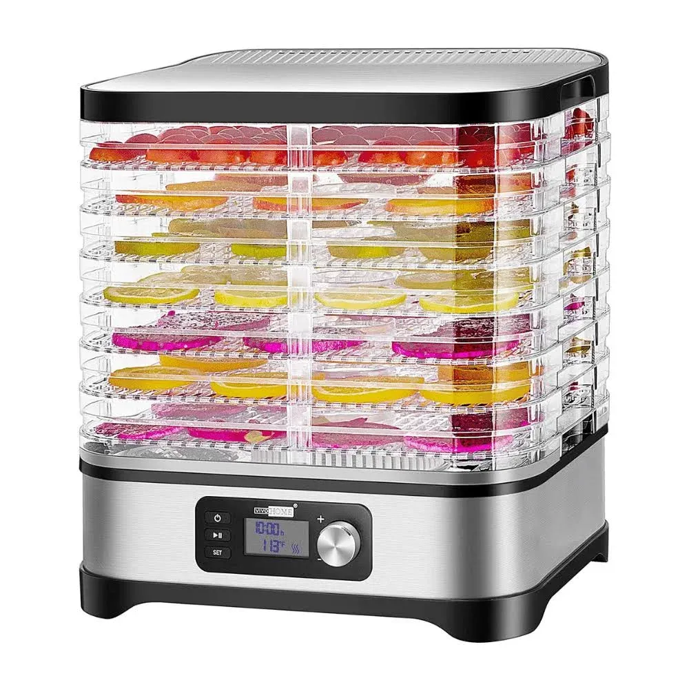 VIVOHOME Electric 400W 13.5 Inche 8 Trays Food Dehydrator Machine, Temperature ...