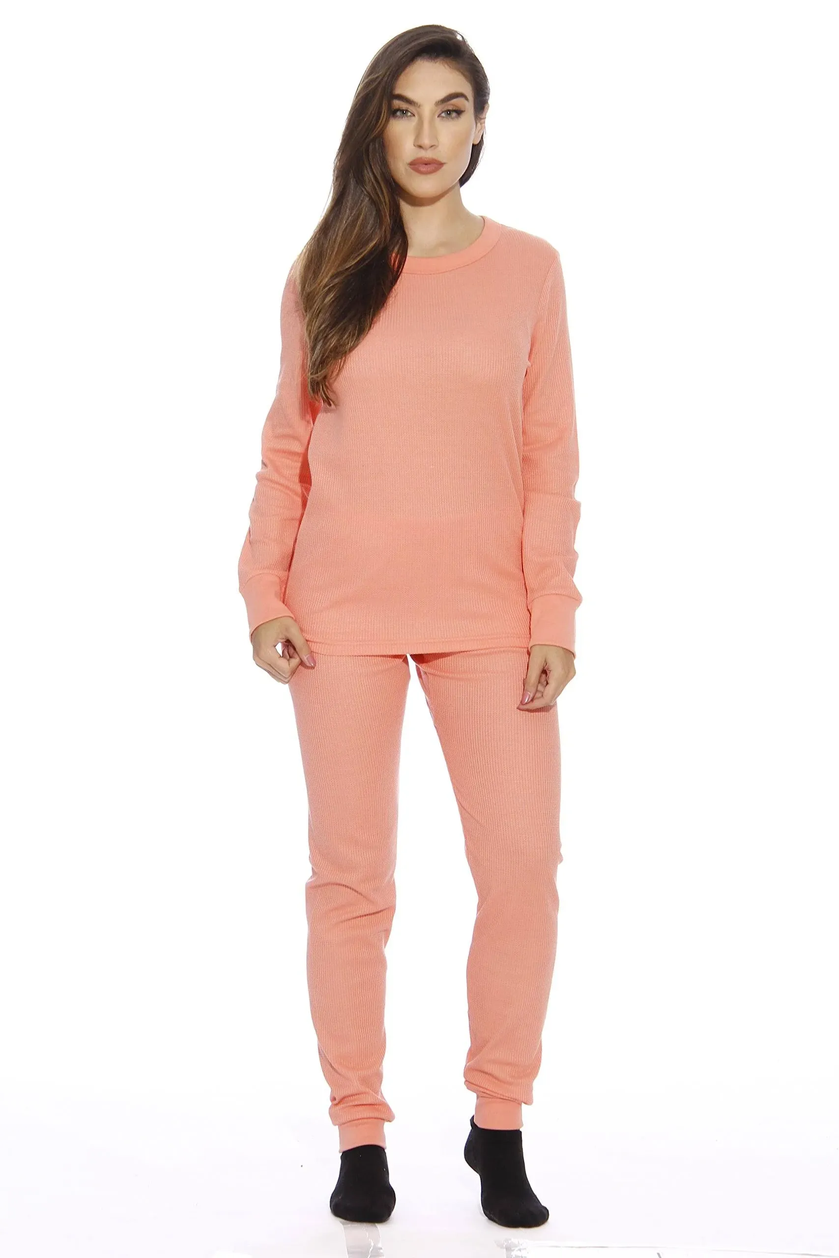 Just Love Women's Thermal Underwear Pajamas Set