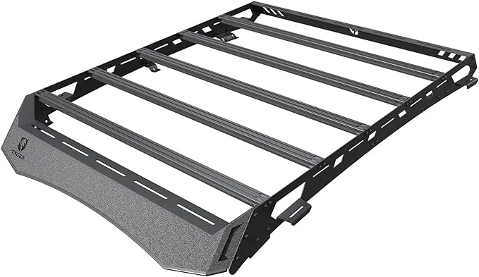 Tyger Auto Roof Rack Compatible with 2005-2023 Toyota Tacoma Double Cab | Upper Storage for Outdoors Gear | Paintable Accent Color Inserts | Tg-rr1t33