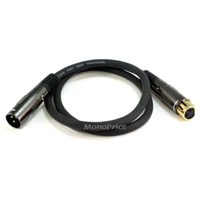 Monoprice 4750 3 ft. Premier Series XLR male to XLR Female 16AWG Cable