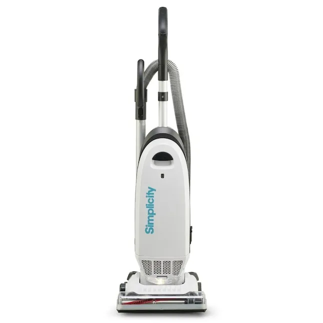 Simplicity Vacuums Corded Pet Upright Vacuum with HEPA Filter Rubber in White | S20EZM