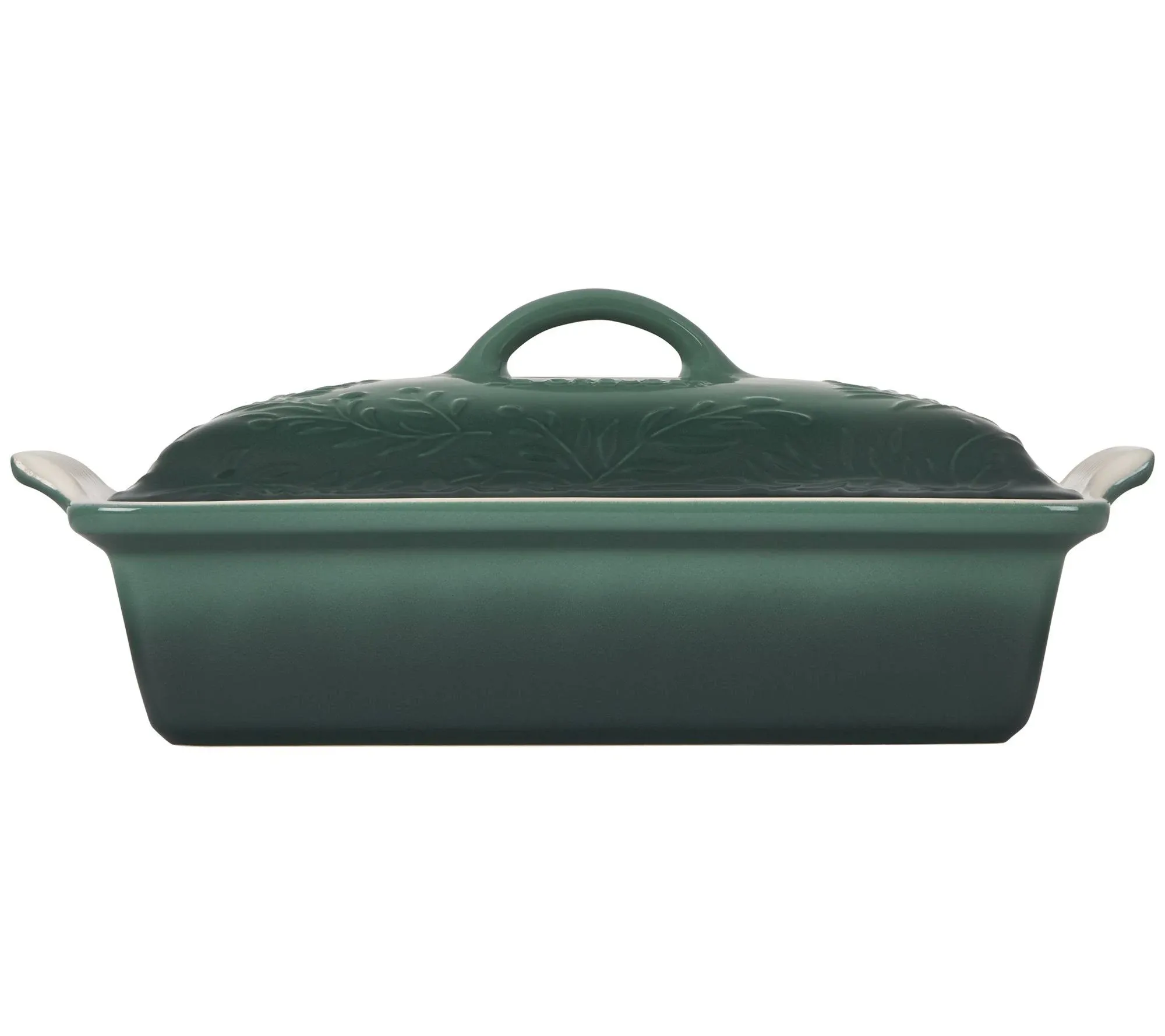 Le Creuset Olive Branch Heritage Stoneware Rectangular Covered Casserole