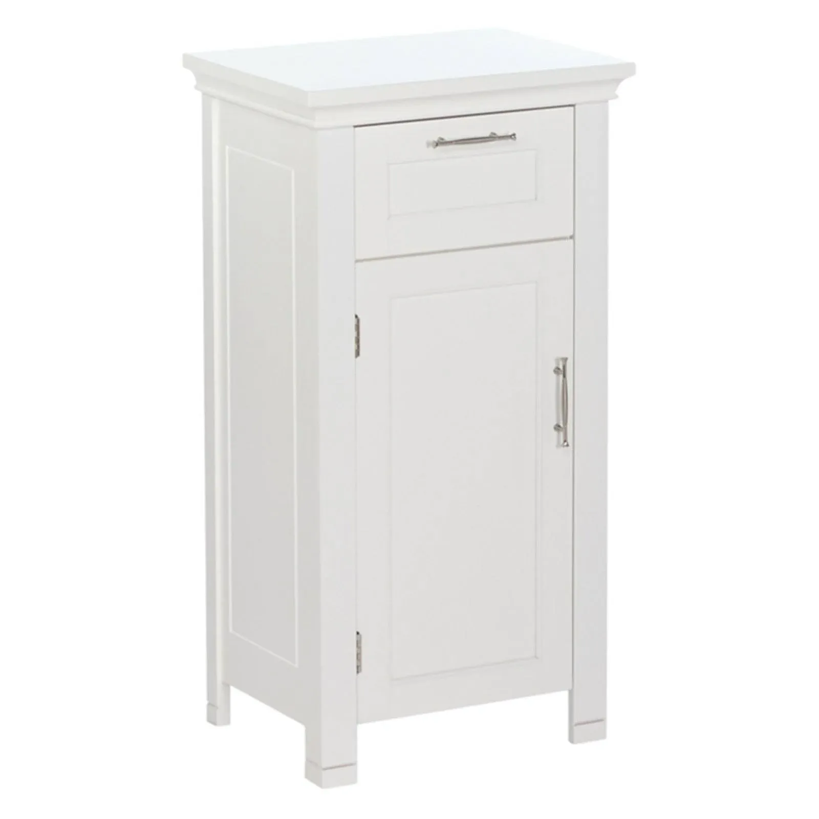 White... 06-037 Somerset Single Door Floor Storage Cabinet