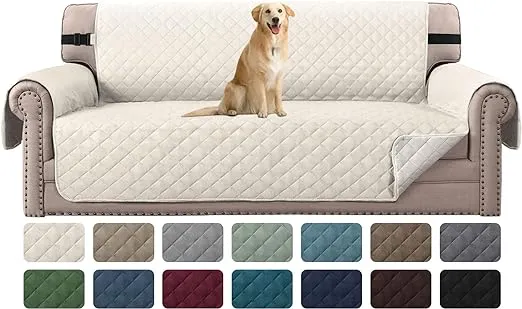 H.versailtex Reversible Couch Cover Sofa Cover for 3 Cushion Couch Water Resistant Dog Couch Protector Furniture Cover for Pet Non Slip Sofa Couch