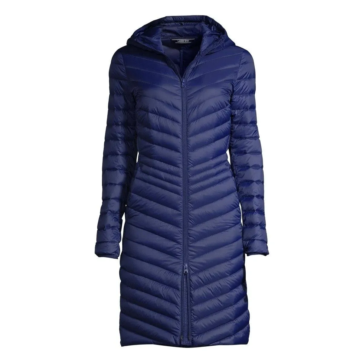 Lands' End Women's Ultralight Packable Long Down Coat