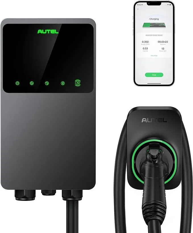 Autel MaxiCharger Home EV Charger 40 Amp 240V Level 2 WiFi Bluetooth