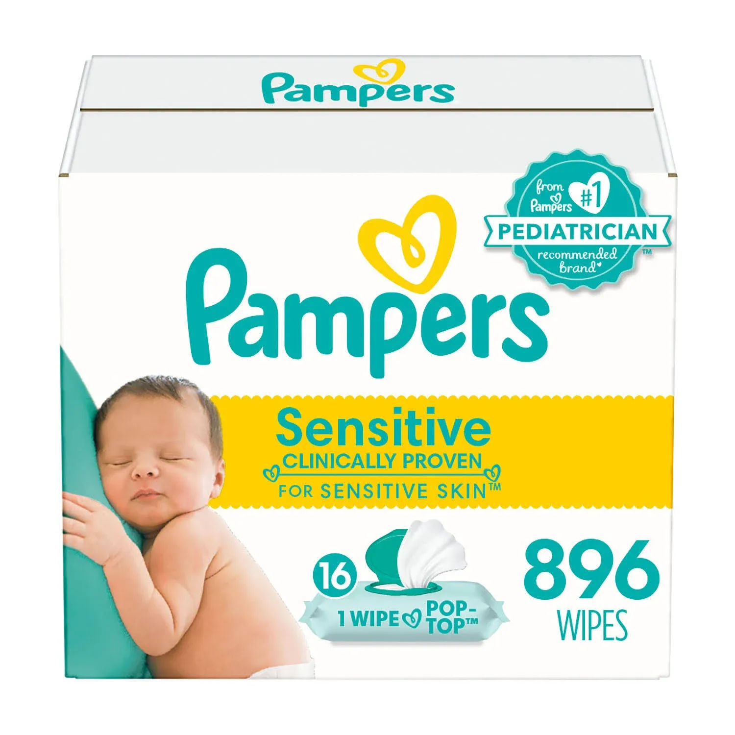 Pampers Sensitive Baby Wipes - 672 ct