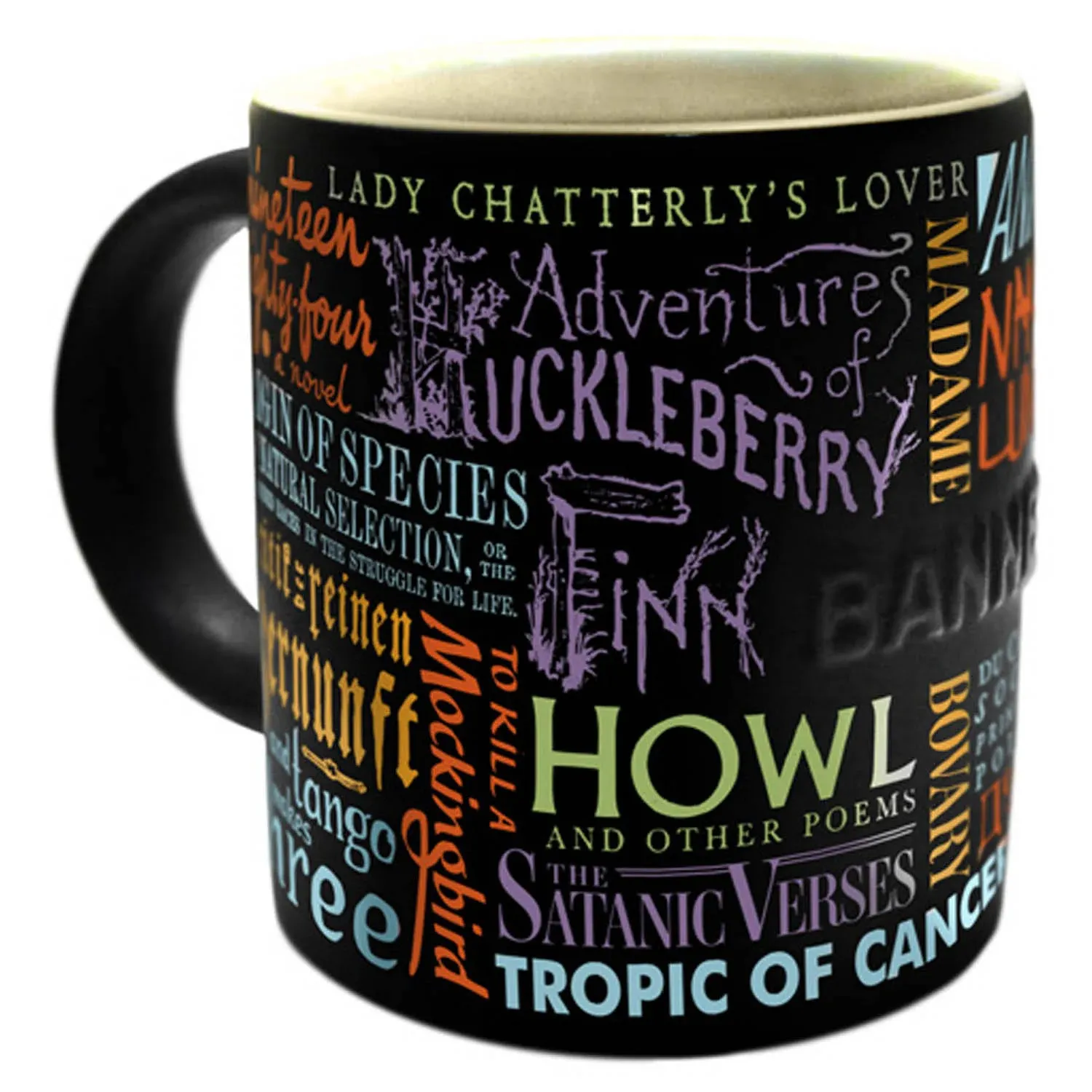 Banned Book Coffee Mug - The Best Books That were Thought to Be Too Scandelous