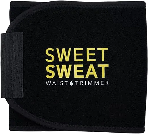 Sweet Sweat Waist Trimmer for Women and Men - Sweat Band Waist Trainer for High-Intensity Training & Workouts