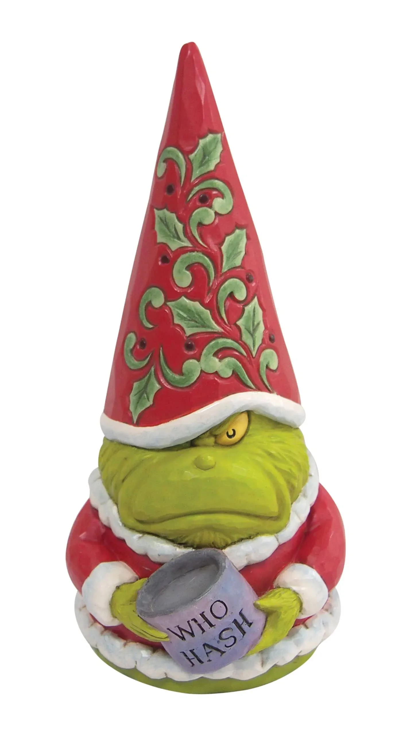 Dr. Seuss The Grinch Gnome with Who Hash Figurine, 8&quot;