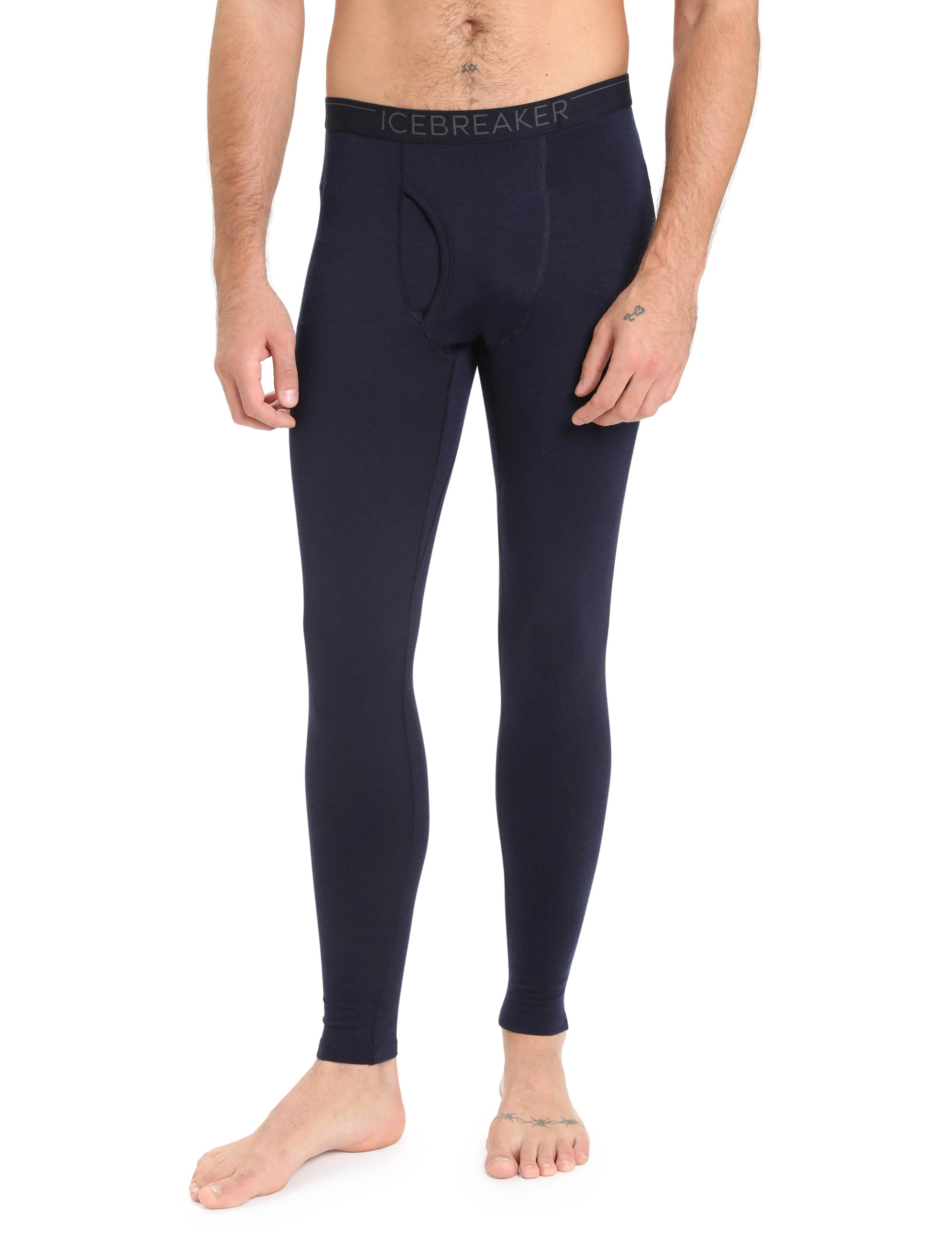 Icebreaker Men's 200 Oasis with Fly Legging - Medium - Midnight Navy