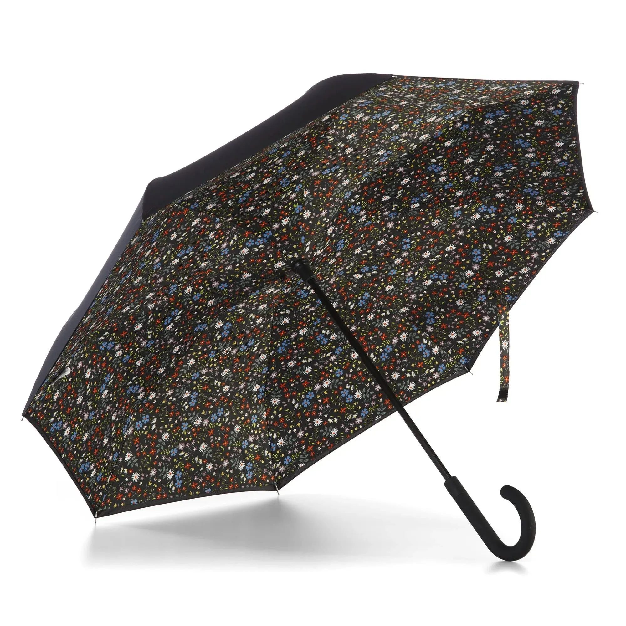 Totes Reverse Close Umbrella with Auto Close Technology Ditsi Multi Floral One Size