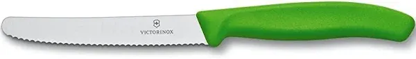 Victorinox Swiss Classic 4 1/2" Serrated Knife Green