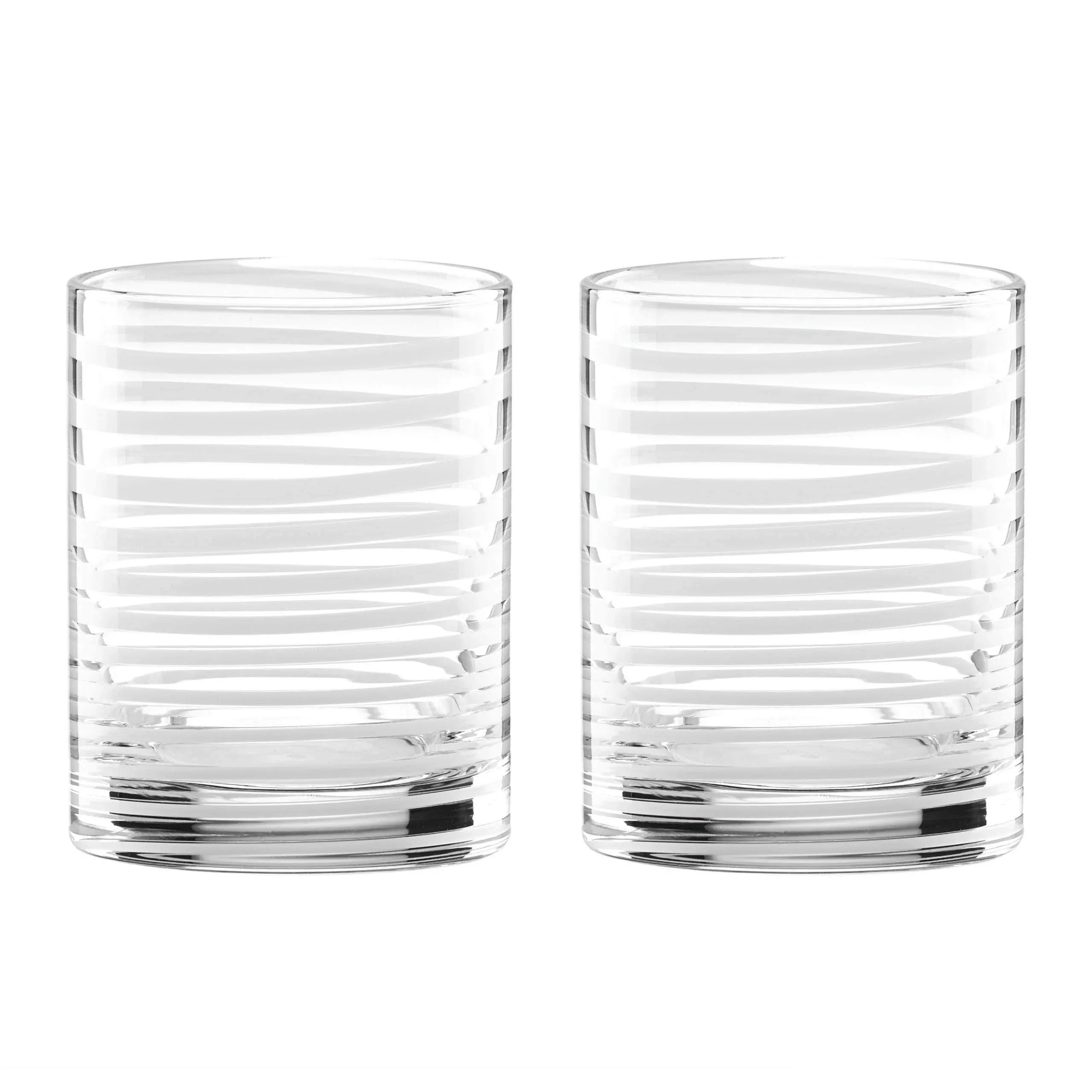 Kate Spade New York Charlotte Street White Double Old Fashioned Glasses (Set of 2)