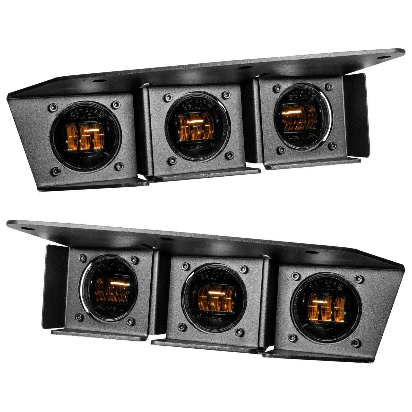 Oracle Lighting Fog Light Kit Triple LED Steel Bumper Bronco 2021-2024