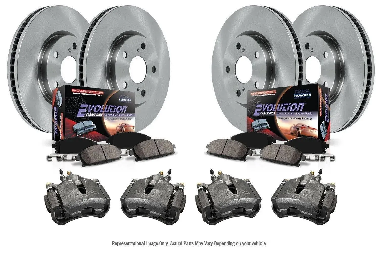 Power Stop 95-98 Nissan 200SX Front Autospecialty Brake Kit w/Calipers