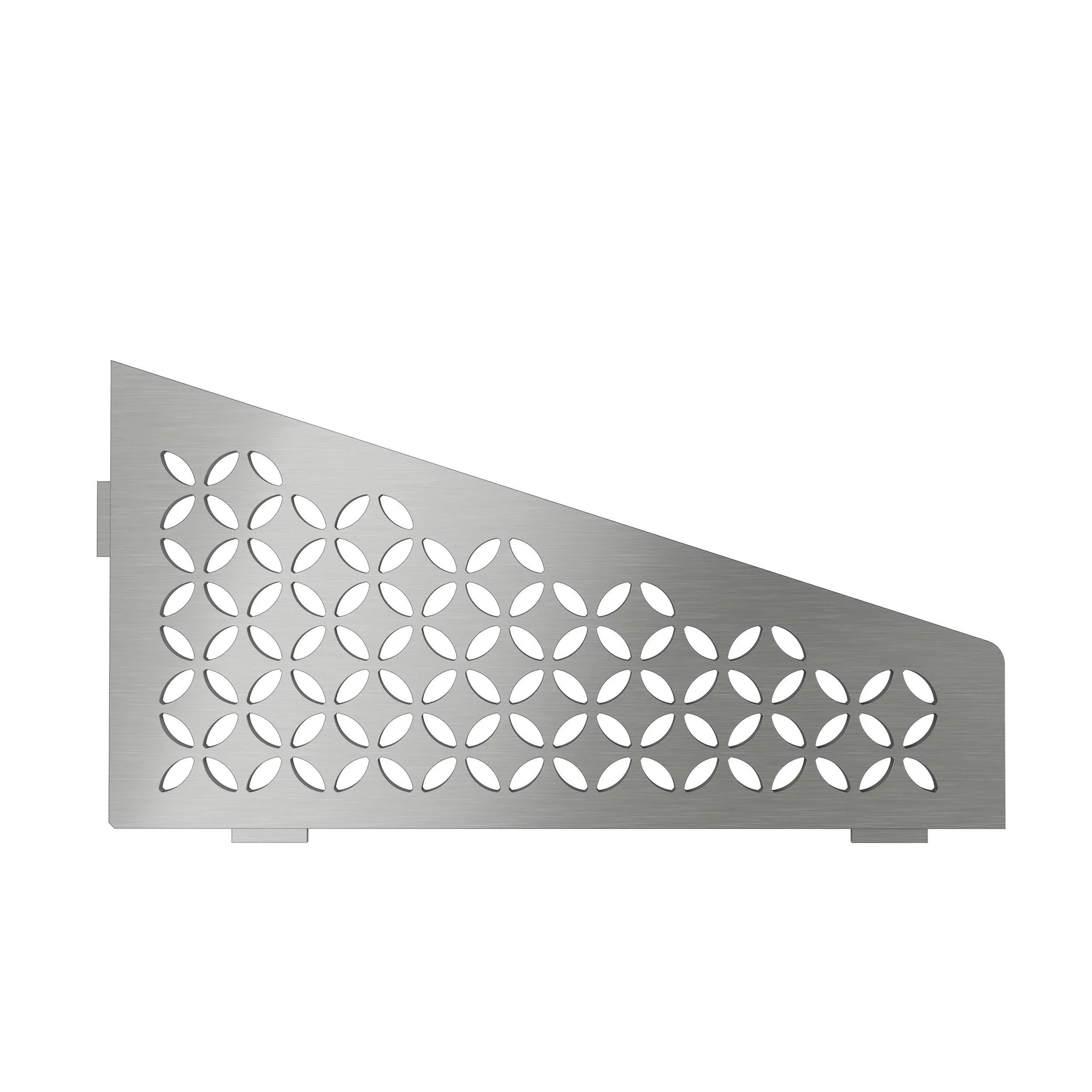 Schluter Systems SHELF-N Brushed Stainless Steel Floral Niche Shelf