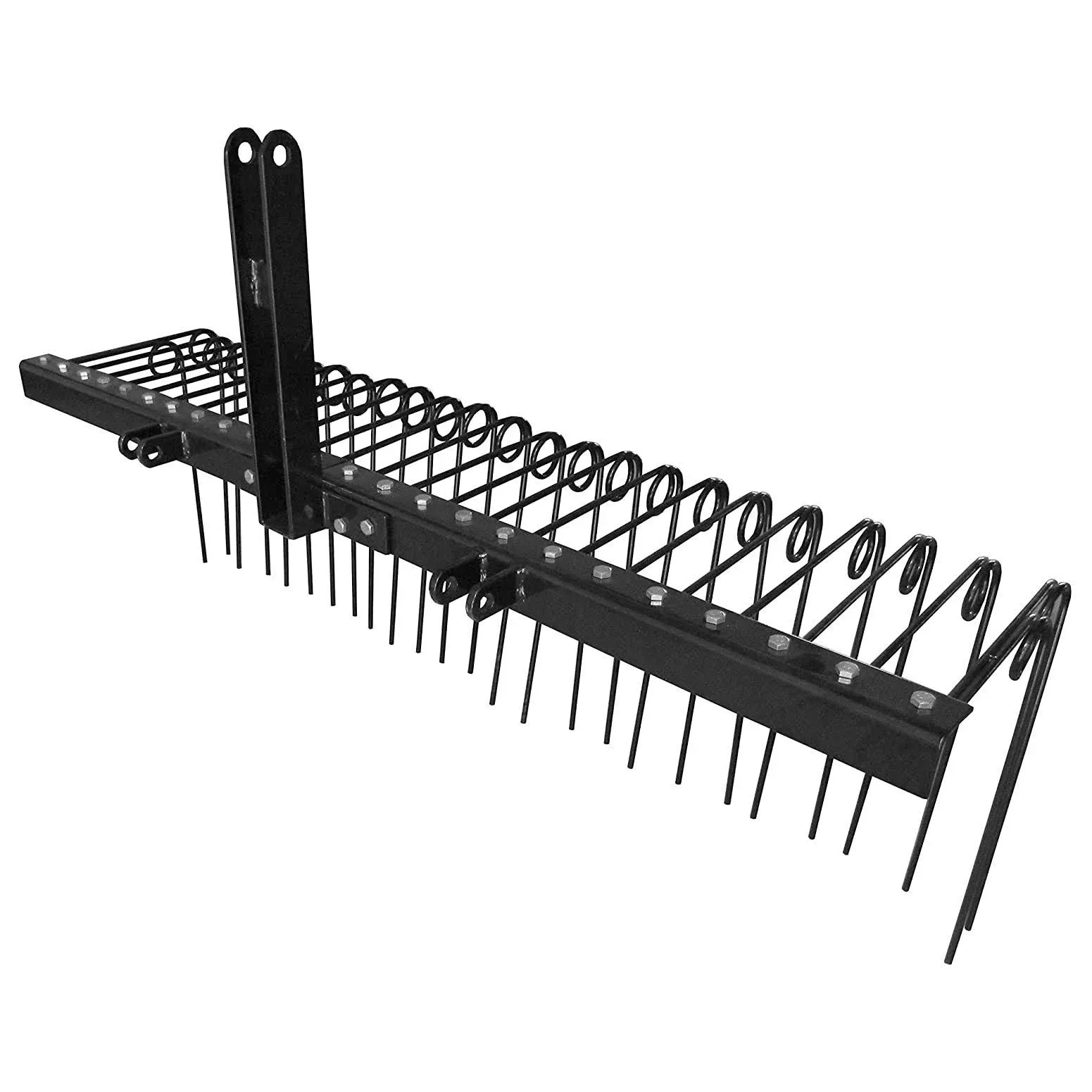 Field Tuff 3 Point 72 inch Durable Powder Coated Steel Pine Straw Rake