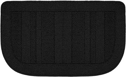 BEQHAUSE 30x18 Inch Kitchen Rug Mats, Durable Anti-Slip Absorbent Dirt-Resistant Kitchen Rug Pet Mat Machine Washable (Black)